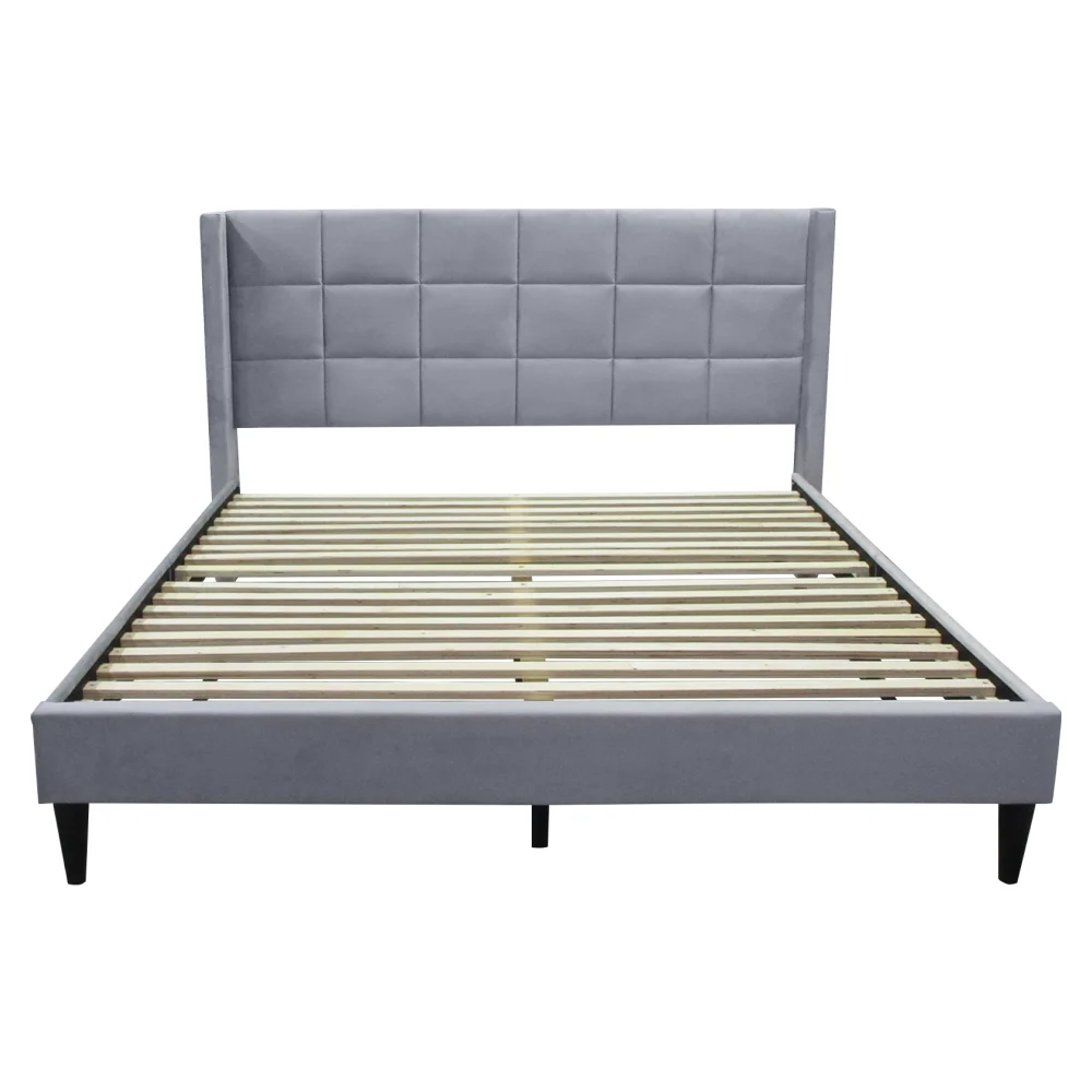 Pat, 160x200, gri tesatura Velvet, BELATO