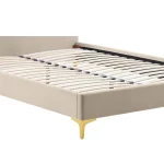 Pat tapitat, 160x200, tesatura Velvet bej, ISADORA