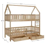 Pat supraetajat Montessori, natural, VENITA TYP 2