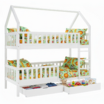 Pat supraetajat Montessori, alb, VENITA TYP 2