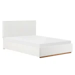 Pat cu gratar si spatiu de depozitare 160x200, alb, NUVOLA