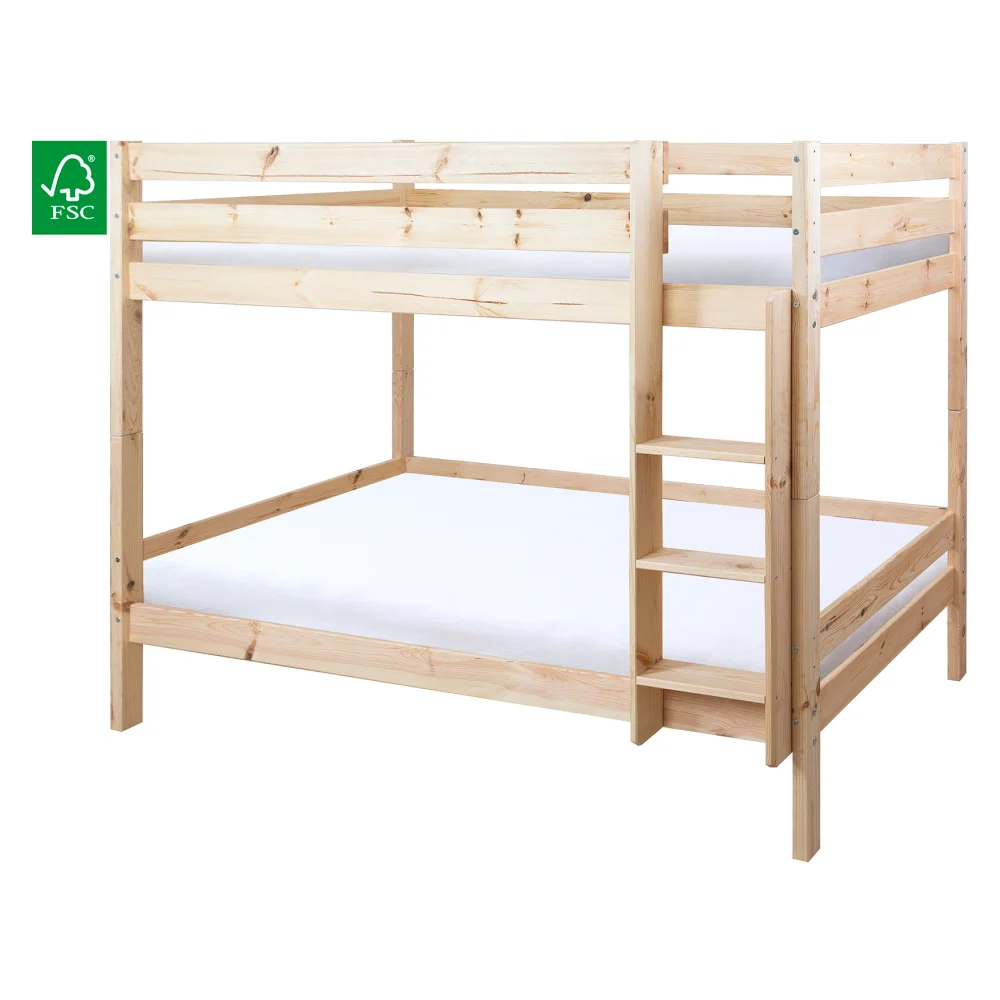 Pat supraetajat cu bariera, 90x200, molid, BENY