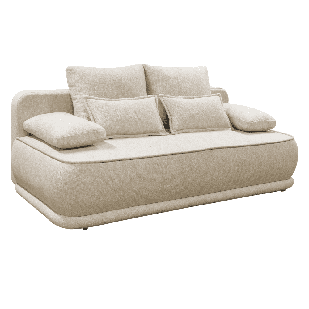 Canapea extensibila, melir bej, LAGO