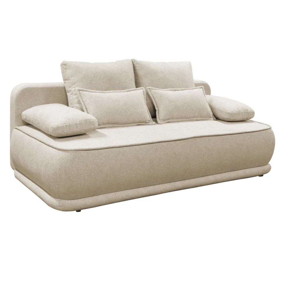 Canapea extensibila, melir bej, LAGO