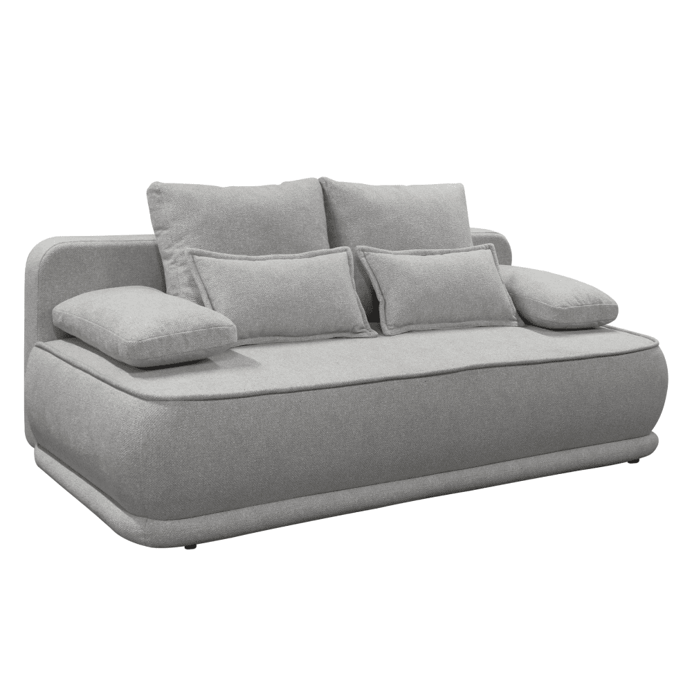 Canapea extensibila, melir gri, LAGO