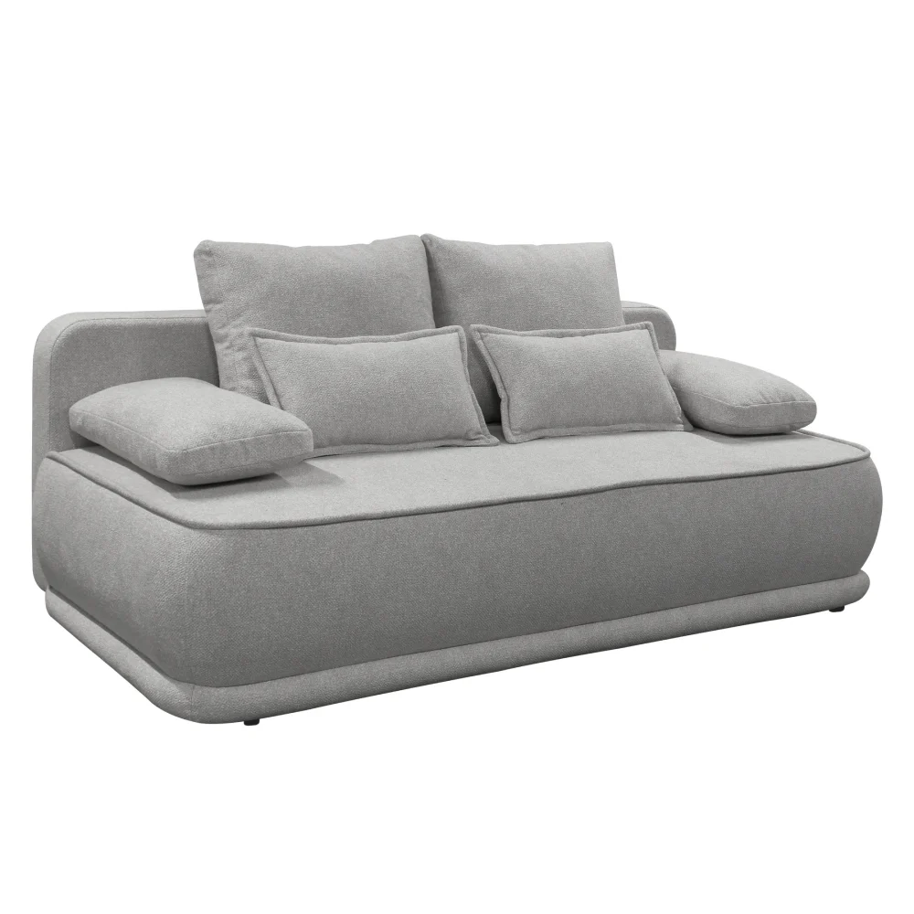 Canapea extensibila, melir gri, LAGO