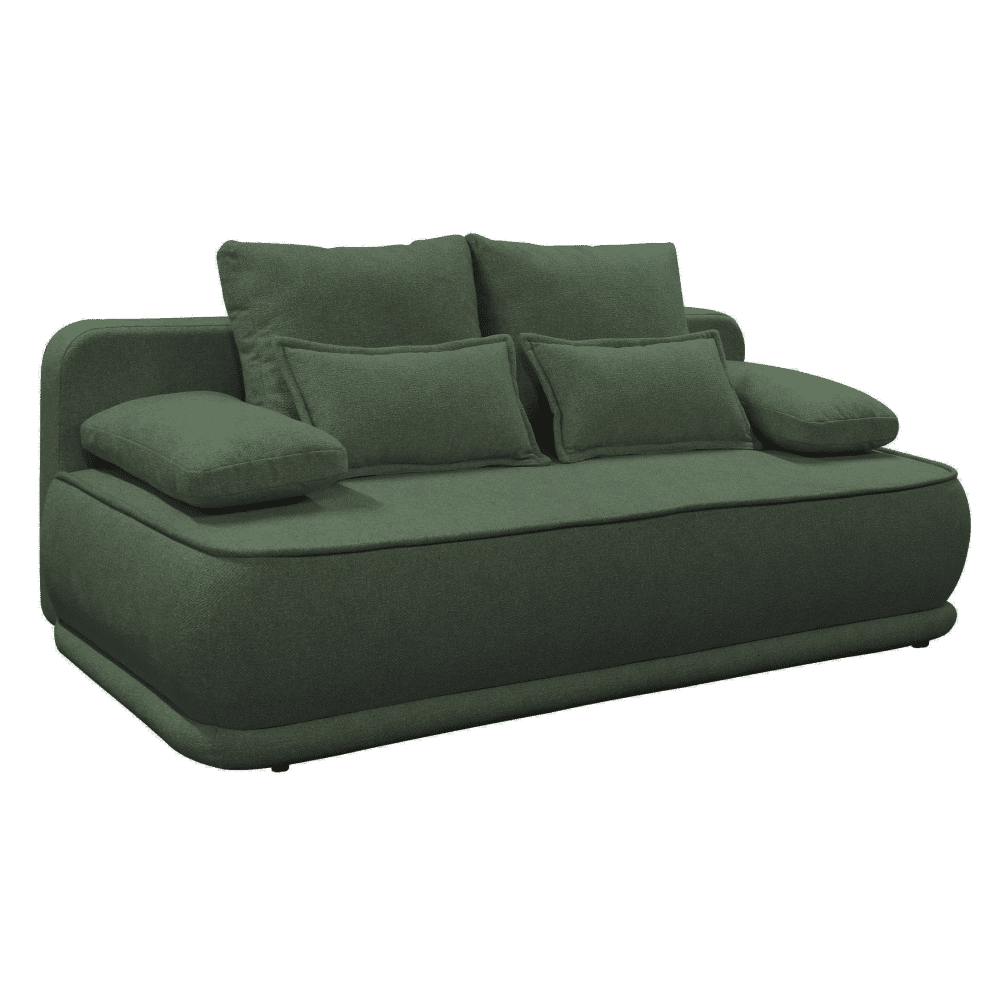 Canapea extensibila, cu melir verde, LAGO