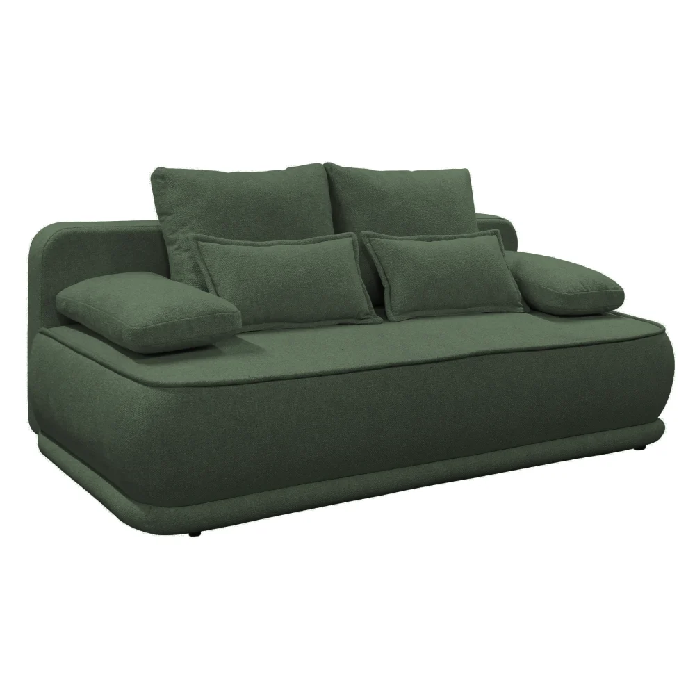 Canapea extensibila, cu melir verde, LAGO