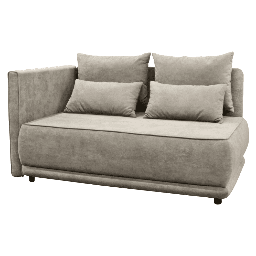 Canapea extensibila, bej gri Taupe, pe stanga, LIAMI