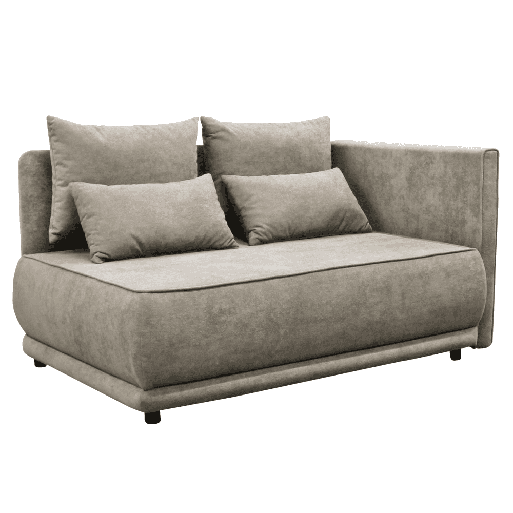 Canapea extensibila, bej gri Taupe, pe dreapta, LIAMI