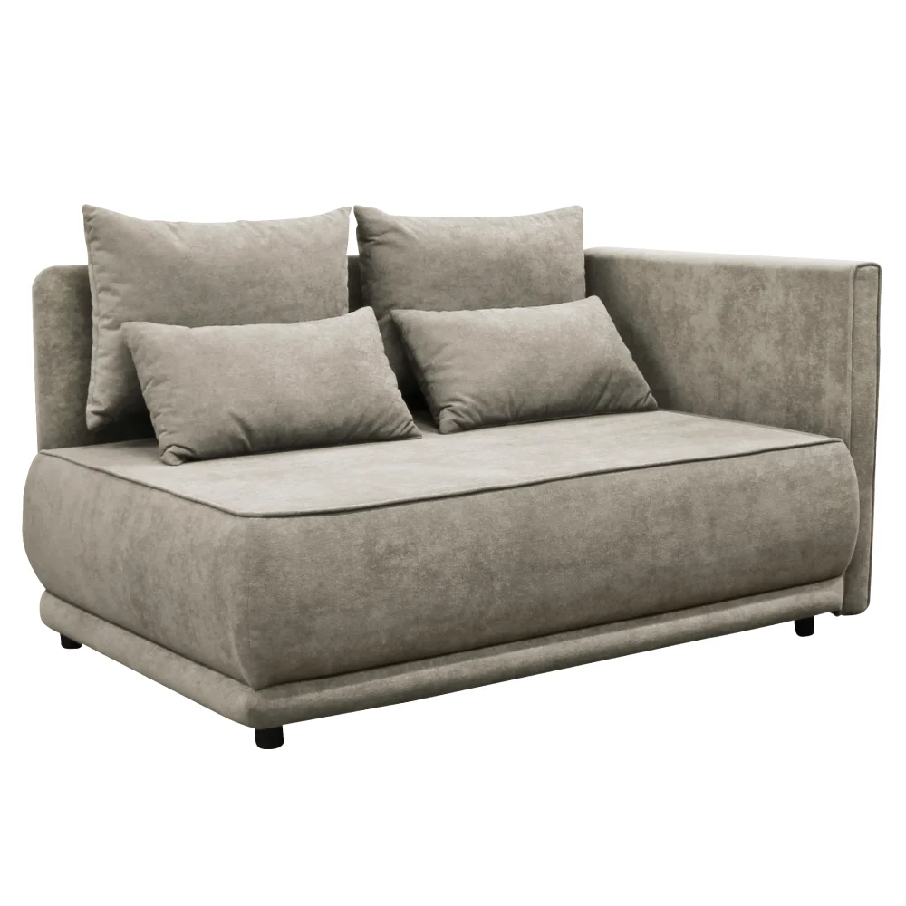 Canapea extensibila, bej gri Taupe, pe dreapta, LIAMI