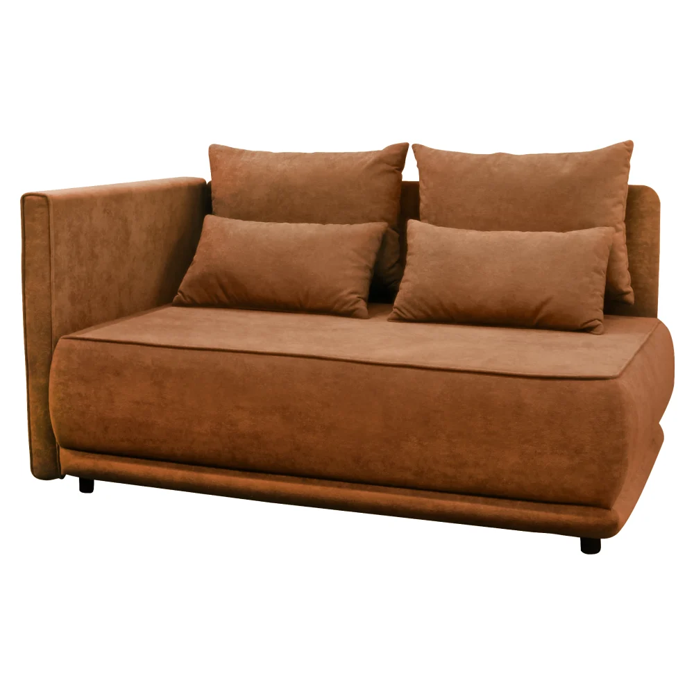 Canapea extensibila, teracota, pe stanga, LIAMI