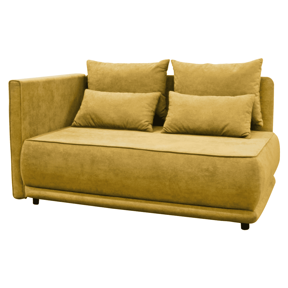 Canapea extensibila, mustar, pe stanga LIAMI