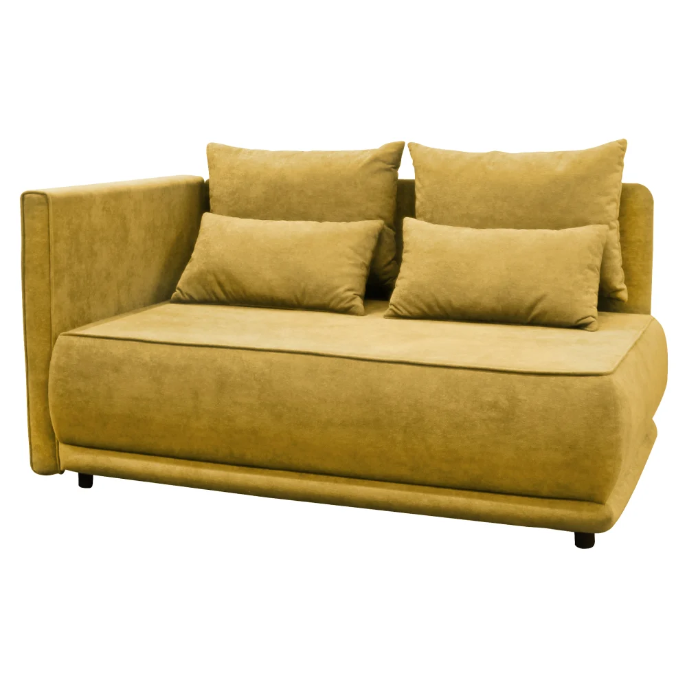 Canapea extensibila, mustar, pe stanga LIAMI