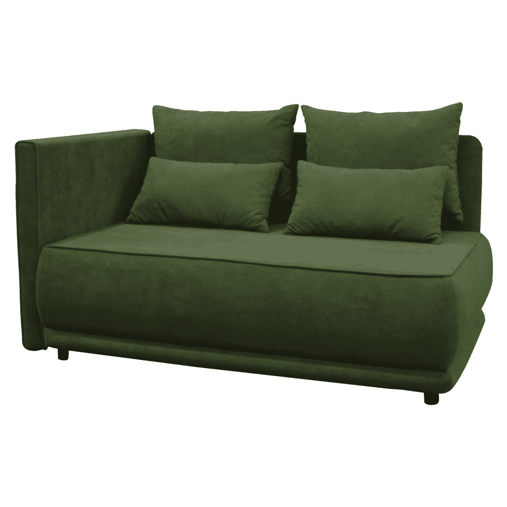 Canapea extensibila, verde, pe stanga LIAMI