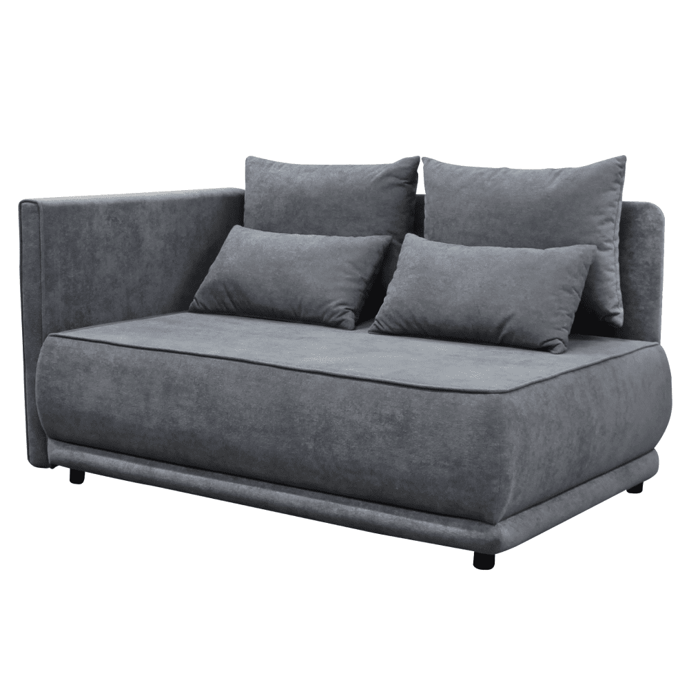 Canapea extensibila, gri, pe stanga, LIAMI