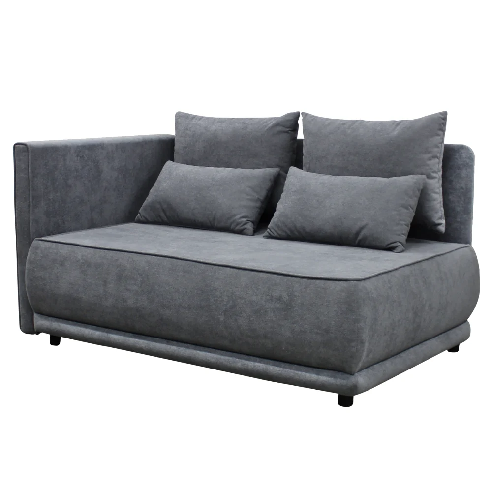 Canapea extensibila, gri, pe stanga, LIAMI