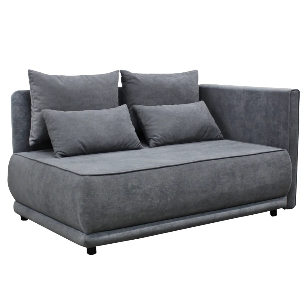 Canapea extensibila, culoare gri, pe dreapta LIAMI