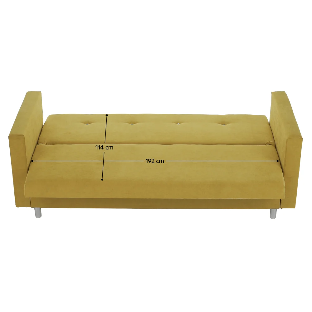 Canapea extensibila, galben, LILANA