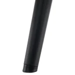 Fotoliu cu suport pentru picioare, galben tesatura Velvet/negru, HABEN