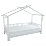 Pat Montessori cu pat suplimentar, alb, 90x200, KESIO
