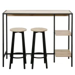 Set bar 1+2, stejar/negru, POHOS