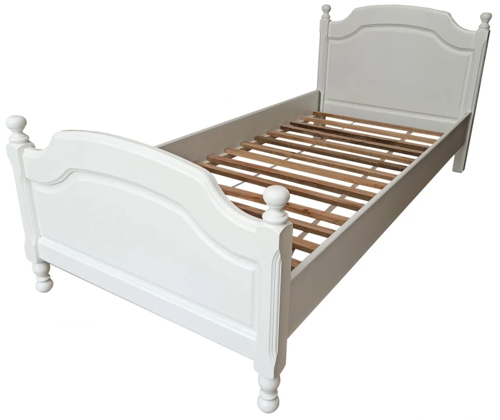PRODUS RESIGILAT: PAT LEMN MASIV ALB 90×200 CM
