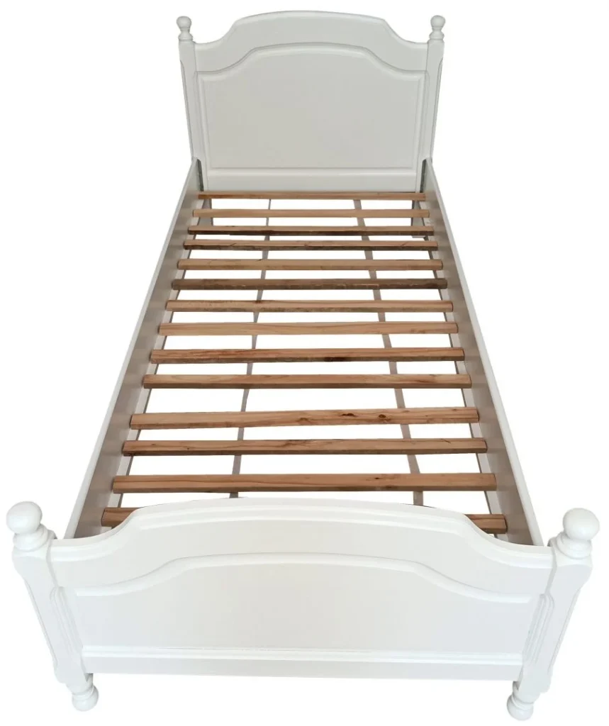 PRODUS RESIGILAT: PAT LEMN MASIV ALB 90×200 CM