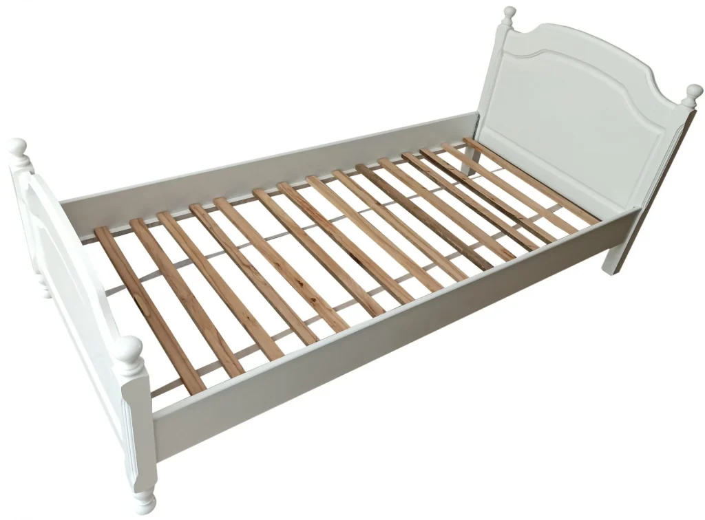 PRODUS RESIGILAT: PAT LEMN MASIV ALB 90×200 CM