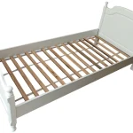 PRODUS RESIGILAT: PAT LEMN MASIV ALB 90×200 CM